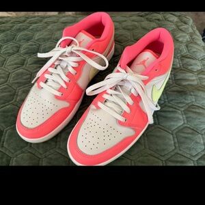 Nike Pink and White Sneakers